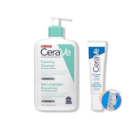 DUO Cerave Limpieza y cuidado para el contorno de ojos 473ml + REGALO CREMA 48G